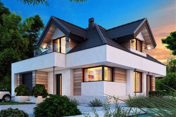  Projekt domu Mini Opałek X (BSB1151) - projekt domu parterowego z poddaszem - Zdjęcie 2