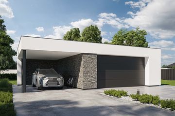  Projekt garażu HomeKoncept G 08 (KRX1186) - projekt garażu parterowego - Zdjęcie 1