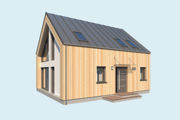  Projekt domu La Pampa 2 - na zgłoszenie do 70m2 (SLN2776) - projekt domu parterowego z poddaszem - Zdjęcie 4