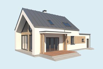  Projekt domu Sevilla 6A (SLN2777) - projekt domu parterowego z poddaszem - Zdjęcie 3