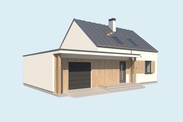  Projekt domu Sevilla 6A (SLN2777) - projekt domu parterowego z poddaszem - Zdjęcie 4