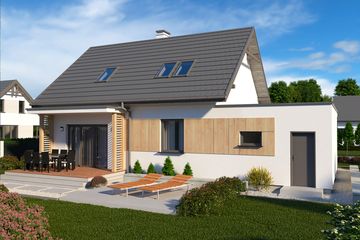  Projekt domu Sevilla 5A (SLN2778) - projekt domu parterowego z poddaszem - Zdjęcie 2