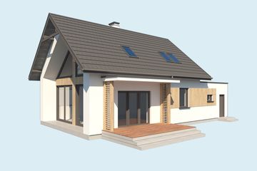  Projekt domu Sevilla 5A (SLN2778) - projekt domu parterowego z poddaszem - Zdjęcie 4