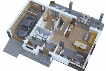  Projekt domu BW-36 wariant 17 z garażem (JGC1247) - projekt domu parterowego z poddaszem - Zdjęcie 4