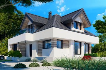  Projekt domu MINI Alicja X (BSB1152) - projekt domu parterowego z poddaszem - Zdjęcie 2