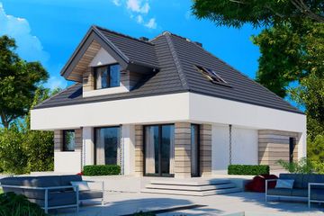  Projekt domu MINI Alicja X (BSB1152) - projekt domu parterowego z poddaszem - Zdjęcie 4