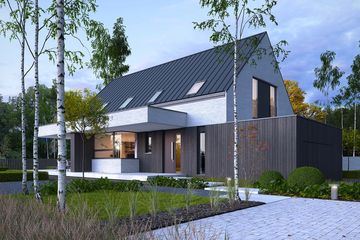  Projekt domu Modelowy 1 (WAW1155) - projekt domu parterowego z poddaszem - Zdjęcie 2