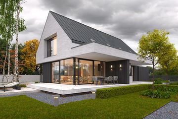  Projekt domu Modelowy 1 (WAW1155) - projekt domu parterowego z poddaszem - Zdjęcie 4