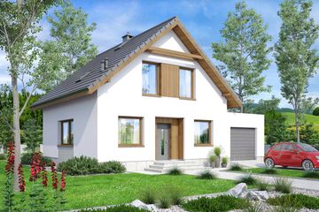  Projekt domu Monte 6 (WOF1173) - projekt domu parterowego z poddaszem - Zdjęcie 3