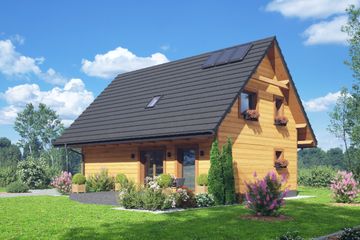  Projekt domu Grajewo a3 dws (KRP2606) - projekt domu parterowego z poddaszem - Zdjęcie 2