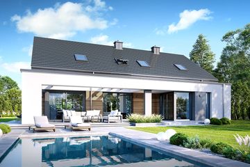  Projekt domu Hiacynt 7 (WAH2114) - projekt domu parterowego z poddaszem - Zdjęcie 6