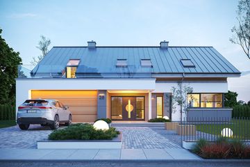  Projekt domu Hiacynt 7 B (WAH2115) - projekt domu parterowego z poddaszem - Zdjęcie 1