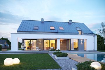  Projekt domu Hiacynt 7 B (WAH2115) - projekt domu parterowego z poddaszem - Zdjęcie 2