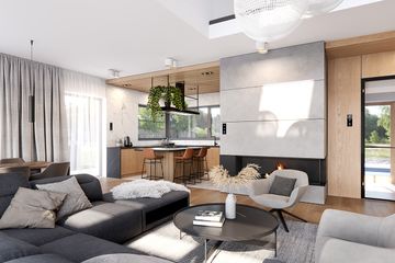  Projekt domu Hiacynt 7 B (WAH2115) - projekt domu parterowego z poddaszem - Zdjęcie 8