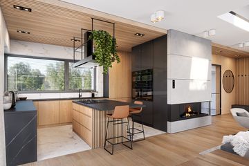  Projekt domu Hiacynt 7 B (WAH2115) - projekt domu parterowego z poddaszem - Zdjęcie 9