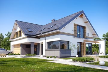  Projekt domu Hiacynt 8 (WAH2118) - projekt domu parterowego z poddaszem - Zdjęcie 5