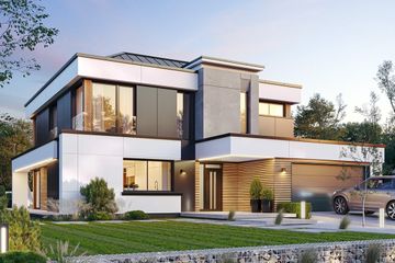  Projekt domu Willa Floryda 6 (WAH2111) - projekt domu z pełnym piętrem - Zdjęcie 1