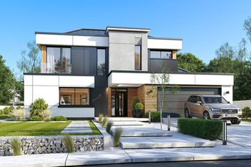  Projekt domu Willa Floryda 6 (WAH2111) - projekt domu z pełnym piętrem - Zdjęcie 3