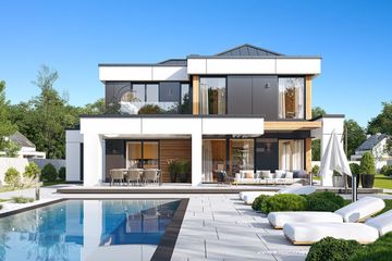  Projekt domu Willa Floryda 6 (WAH2111) - projekt domu z pełnym piętrem - Zdjęcie 4