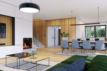  Projekt domu Willa Floryda 6 (WAH2111) - projekt domu z pełnym piętrem - Zdjęcie 11