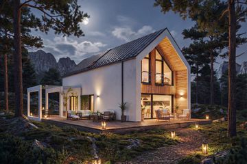  Projekt domu Stodoła (GDE1031) - projekt domu parterowego z poddaszem - Zdjęcie 2