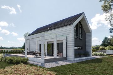  Projekt domu Stodoła (GDE1031) - projekt domu parterowego z poddaszem - Zdjęcie 4