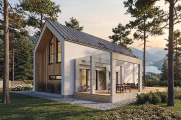  Projekt domu Stodoła (GDE1031) - projekt domu parterowego z poddaszem - Zdjęcie 8