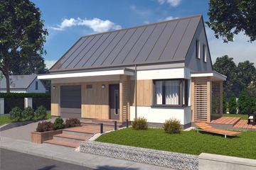  Projekt domu letniskowego Orlean 9 dom letniskowy (SLN2775) - projekt domu letniskowego parterowego z poddaszem - Zdjęcie 1