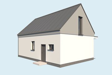  Projekt domu letniskowego Orlean 9 dom letniskowy (SLN2775) - projekt domu letniskowego parterowego z poddaszem - Zdjęcie 2