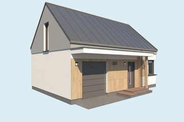  Projekt domu letniskowego Orlean 9 dom letniskowy (SLN2775) - projekt domu letniskowego parterowego z poddaszem - Zdjęcie 4