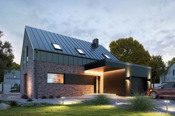  Projekt domu Nemini 2 (BSE1217) - projekt domu parterowego z poddaszem - Zdjęcie 2