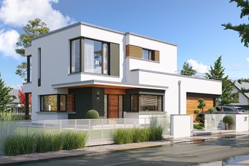  Projekt domu Qubik (WAH2112) - projekt domu z pełnym piętrem - Zdjęcie 5