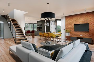  Projekt domu Qubik 3 (WAH2117) - projekt domu z pełnym piętrem - Zdjęcie 8