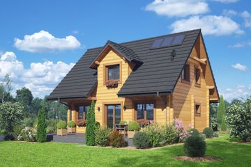  Projekt domu Grajewo aa 70 dw (KRP2611) - projekt domu parterowego z poddaszem - Zdjęcie 2