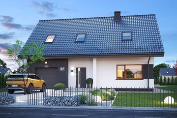  Projekt domu Zefir (WAH2121) - projekt domu parterowego z poddaszem - Zdjęcie 2