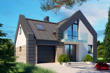  Projekt domu MINI Nimfa (BSB1153) - projekt domu parterowego z poddaszem - Zdjęcie 1