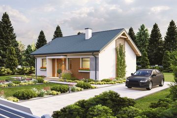  Projekt domu w Zaciszu (WBF1000) - projekt domu parterowego - Zdjęcie 6