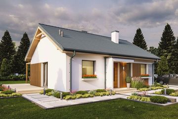  Projekt domu w Zaciszu (WBF1000) - projekt domu parterowego - Zdjęcie 3