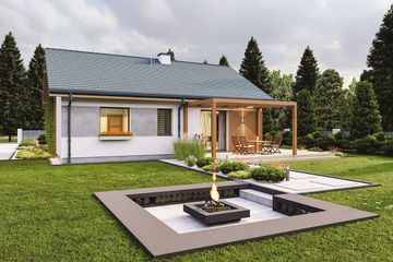  Projekt domu w Zaciszu (WBF1000) - projekt domu parterowego - Zdjęcie 5