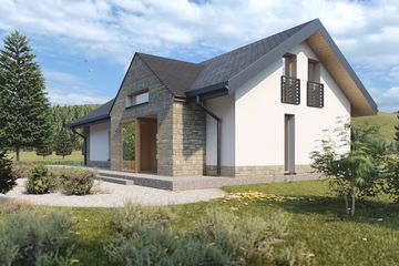  Projekt domu Helen (BBI1004) - projekt domu parterowego z poddaszem - Zdjęcie 6