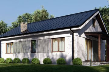  Projekt domu uA289 (WCB1367) - projekt domu parterowego - Zdjęcie 3