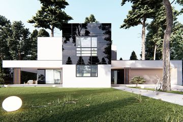  Projekt domu uA282 (WCB1365) - projekt domu z pełnym piętrem - Zdjęcie 1