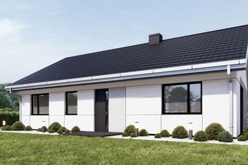  Projekt domu uA77v1 (WCB1359) - projekt domu parterowego - Zdjęcie 1