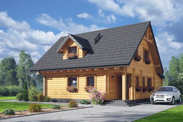  Projekt domu Bartnówek dw 5 (KRP2614) - projekt domu parterowego z poddaszem - Zdjęcie 2