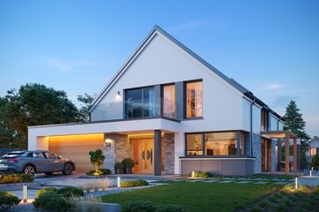  Projekt domu Amber 2 (WAH2123) - projekt domu parterowego z poddaszem - Zdjęcie 1