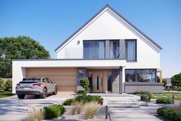  Projekt domu Amber 2 (WAH2123) - projekt domu parterowego z poddaszem - Zdjęcie 3