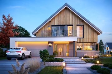  Projekt domu Amber 4 (WAH2125) - projekt domu parterowego z poddaszem - Zdjęcie 3