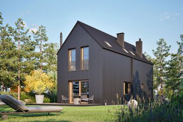  Projekt domu Moniczka IV (wersja A) energo (WRC2783) - projekt domu parterowego z poddaszem - Zdjęcie 4