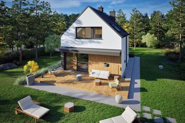  Projekt domu Mini 16 w. II energo (WRC2784) - projekt domu parterowego z poddaszem - Zdjęcie 4