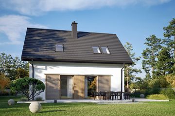  Projekt domu Mini 17 energo (WRC2786) - projekt domu parterowego z poddaszem - Zdjęcie 2